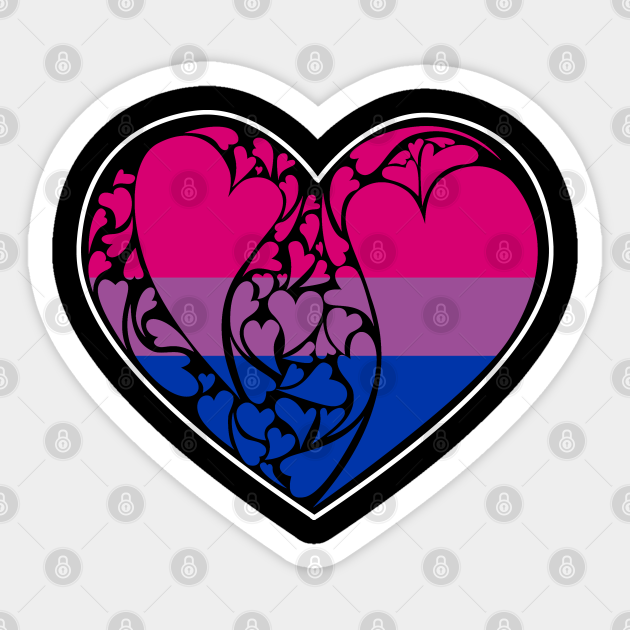 Bisexual Flaglgbt Heart Bisexual Lgbt Sticker Teepublic